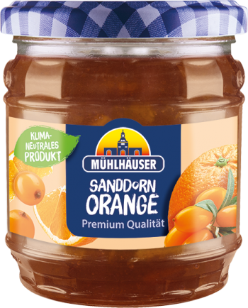 Extra-Konfitüre – Sanddorn-Orange, 450 g